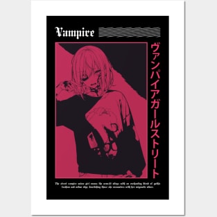 Vampire Anime Girl Posters and Art